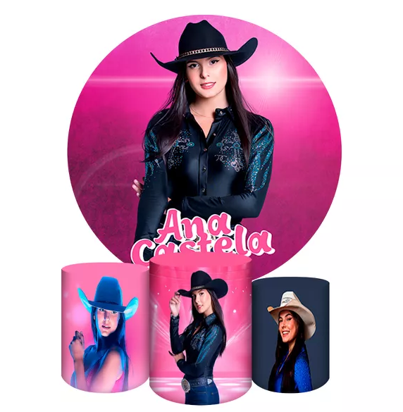 Painel da cantora Ana Castela: como usar no aniversário infantil